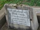 John LARGE, died Killarney 13-10-1997 aged 80 years, English; Killarney cemetery, Warwick Shire 