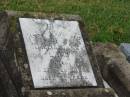 
Amelia Jane LAMB,
died 25 Feb 1968 aged 61 years;
Killarney cemetery, Warwick Shire
