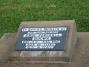 
Amos Forknall BROWN,
brother,
died 16 April 1994 aged 85 years;
Killarney cemetery, Warwick Shire
