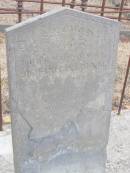 
John CALNAN
d: 30 Oct 1859 aged 2 Y, 3 mo

Kingscote historic cemetery - Reeves Point, Kangaroo Island, South Australia

