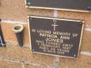 Patricia Ann JONES, died 1 Feb 1997 aged 49 years; Lawnton cemetery, Pine Rivers Shire 