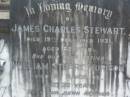 
James Charles STEWART,
died 19 Dec 1931 aged 82 years;
William Stuart MURISON,
father
died 9 March 1931 aged 72 years;
Isabella Stewart MURISON,
mother,
died 17 July 1944 aged 79 years,
buried at Barcaldine;
Margaret Stewart MURISON,
died 14 April 1907 aged 15 years,
buried in Lambhill cemetery, Glasgow, Scotland;
Lawnton cemetery, Pine Rivers Shire
