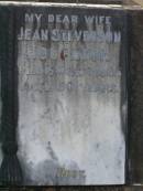 
John Spence,
father,
died 21 June 1931 aged 77 years;
Alexander,
son,
died 26 April 1931 aged 42 years;
Jean Stevenson HOUGHTON,
wife,
died 18 Sept 1945 aged 50 years;
Lawnton cemetery, Pine Rivers Shire
