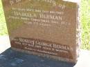 Isabella HERMAN, wife mother, died Christmas Day 1973 aged 73 years; Robert George HERMAN, baby, died 5 Nov 1919 aged 9 months; Lawnton cemetery, Pine Rivers Shire 
