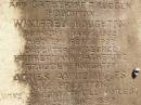 
George Herbert HOUGHTON,
son of Thomas HOUGHTON,
born 9 June 1857,
died 30 Nov 1931;
Catherine Trudgen HOUGHTON,
wife of Geo. H. HOUGHTON,
born Cornwall England 11 Sept 1862,
died Queensland 3 Dec 1931;
Benjamin HOUGHTON,
born 24 April 1889,
died 14 July 1894 accidentally drowned,
son of George Herbert &
Catherine Trudgen HOUGHTON;
Winifred HOUGHTON,
born 31 Jan 1902,
died 2 Feb 1902;
daughter of George Herbert &
Catherine Trudgen HOUGHTON;
Agnes Annie MYLES (nee HOUGHTON),
wife of John Traill MULES,
born 22 June 1897,
died 29 June 1982,
daughter of George Herbert & Catherine Trudgen HOUGHTON;
Sarah Ann,
wife of Thomas HOUGHTON,
died 1 Dec 1902 aged 78 years;
Herbert Henry,
son,
died 30 Aug 1898 aged 36 years;
Oswald HOUGHTON,
grandson,
died 22 Oct 1900 aged 24 years;
Thomas HOUGHTON,
died 18 Jan 1910 aged 74 years;
Lawnton cemetery, Pine Rivers Shire
