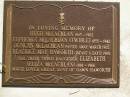 Hugh MCLACHLAN, 1845 - 1902; Euphemia MCLACHLAN (TWIBLE), 1855 - 1942; Duncan MCLACHLAN, died March 1902; Beatrice May HAWORTH, died 1908 aged 6 days; Elizabeth (Eliza) MCLACHLAN, third daughter, 1888 - 1966, great-aunt of Dawn HAWORTH; Lawnton cemetery, Pine Rivers Shire 