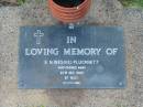 E.N. (Bessie) PLUCKNETT, died 25 Dec 1990 aged 97 years; Lawnton cemetery, Pine Rivers Shire 
