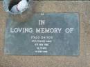 Italo Da ROS, died 6 Nov 1986 aged 52 years; Lawnton cemetery, Pine Rivers Shire 