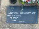 Bernard W. DARWIN, died 6 July 1995 agede 57 years; Lawnton cemetery, Pine Rivers Shire 