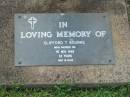 
Clifford T. BOURKE,
died 1 Nov 1988 aged 23 years;
Lawnton cemetery, Pine Rivers Shire
