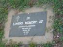 
Gordon J. SANDERSON,
died 18 Mar 1983 aged 63 years;
Lawnton cemetery, Pine Rivers Shire
