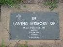 M.E.E. (Peg) COLLINS, died 13 June 1985 aged 76 years; Lawnton cemetery, Pine Rivers Shire 