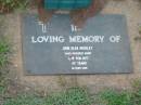 
John Glen BUCKLEY,
died 12 Feb 1977 aged 47 years;
Lawnton cemetery, Pine Rivers Shire
