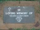 Marjorie Elizabeth EBDON, died 26 Aug 1985 aged 61 years; Lawnton cemetery, Pine Rivers Shire 