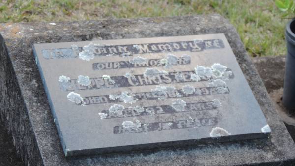 Jeppe CHRISTENSON  | d: 24 Jul 1989 aged 92  |   | Legume cemetery, Tenterfield, NSW  |   | 