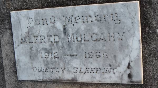 Alfred MULCAHY  | b: 1912  | d: 1968  |   | Legume cemetery, Tenterfield, NSW  |   |   | 