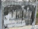 
Margaret HALL aged 63 years 11 months;
Logan Village Cemetery, Beaudesert
