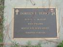
Doreen L. BERRY, 31-3-18 - 14-10-97, born England, wife mum granny;
Logan Village Cemetery, Beaudesert Shire
