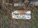 
Marty McMULLEN, 31-3-77 - 28-6-96;
Logan Village Cemetery, Beaudesert Shire

