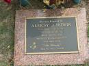 
Aleksy J. NOWIK,
3-6-1921 - 2-7-1995,
husband dad grandfather;
Logan Village Cemetery, Beaudesert Shire
