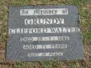 
GRUNDY, Clifford Walter, died 25-1-1992 aged 71 years;
Logan Village Cemetery, Beaudesert Shire
