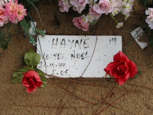 Lester Noel HAYNE, b:21-Oct-1944,D:?-Feb-2005  | Logan Village Cemetery, Beaudesert Shire  | 