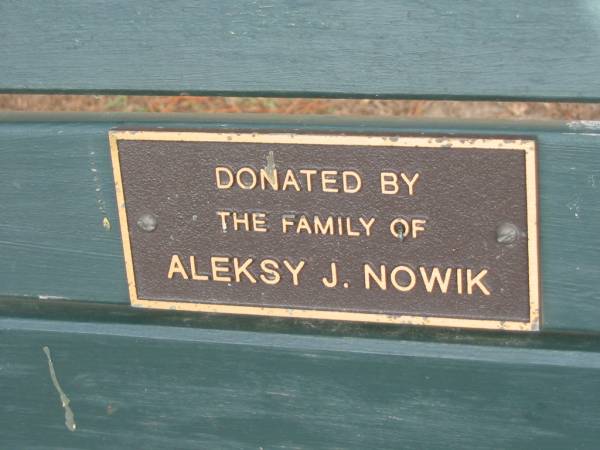 Aleksy J. NOWIK;  | Logan Village Cemetery, Beaudesert Shire  | 