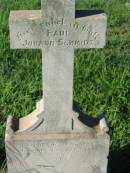 
Paul Johann SCHMIDT,
born 6 June 1888 died 12 Dec 1895;
St Michaels Catholic Cemetery, Lowood, Esk Shire
