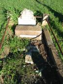 
Martha, wife of F. RADDATZ,
died 19 June 1913 aged 25 years;
St Michaels Catholic Cemetery, Lowood, Esk Shire
