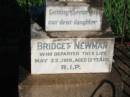 
Bridget NEWMAN, daughter,
died 22 May 1916 aged 12 years;
St Michaels Catholic Cemetery, Lowood, Esk Shire
