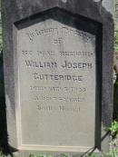 William Joseph GUTTERIDGE 7 Sep 1923, aged 74 Lowood General Cemetery 
