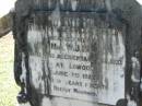 
William George HUSTON
(son Mr and Mrs W J HUSTON)
accidentally killed at Lowood
3 Jun 1922, aged 11 years 1 month
Lowood General Cemetery

