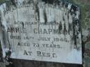 Annie CHAPMAN 14 Jul 1946, aged 70 Lowood General Cemetery  