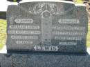 William LEWIS 27 Aug 1940, aged 80 Catherine LEWIS 7 Jul 1954, aged 87 Lowood General Cemetery  