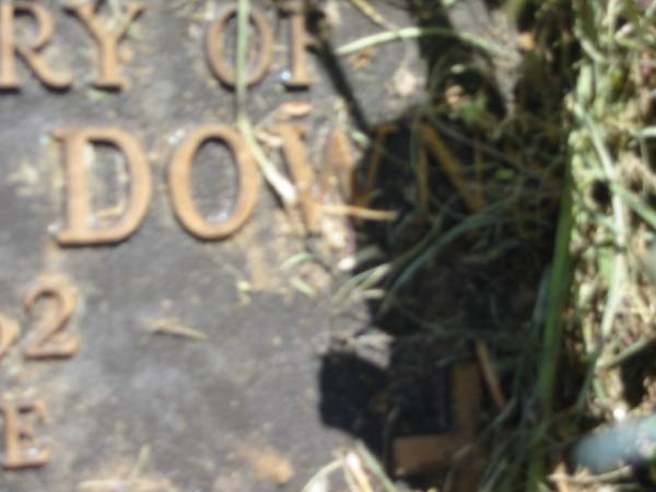 Susan Hypatia DOWNS  | b: 14 Sep 1962, d: 15 Jan 2005, aged 40  | (now with her mother Betty)  | Lowood General Cemetery  |   | 