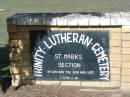 
Lowood Trinity Lutheran Cemetery (St Marks Section), Esk Shire 
