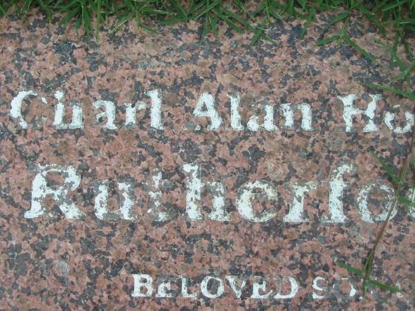 Charl Alan Houson RUTHERFOORD,  | son Alan & Holly,  | brother of Karen & Stephen,  | born 28-9-1972  | died 10-2-1995;  | Maclean cemetery, Beaudesert Shire  | 