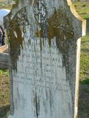 
Ernest John, son of J.P. & A. WOODGATE,
died 27 Nov 1915 aged 8 years;
Marburg Anglican Cemetery, Ipswich
