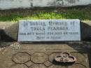 
Truls PEARSON,
died 28 Mar 1934 aged 68 years;
Marburg Lutheran Cemetery, Ipswich
