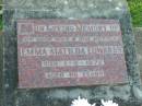 
Emma Matilda EDWARDS, wife mother,
died 1-2-1972 aged 68? years;
Marburg Lutheran Cemetery, Ipswich
