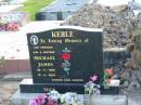 
KERLE, Michael James (Mick), son brother,
29-3-1982 - 12-4-2001;
Marburg Lutheran Cemetery, Ipswich
