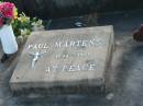 Paul MARTENS, 1894 - 1989; Marburg Lutheran Cemetery, Ipswich 