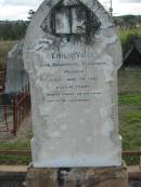 Emilie VOIGT, born Ringenwalde, Uokermark, Prussia, died 12 June 1911 aged 41 years; Marburg Lutheran Cemetery, Ipswich 