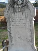 Eva Mary, wife of W.P. ALTMANN, born 23 Sept 1895 died 24 Feb 1916; Marburg Lutheran Cemetery, Ipswich 