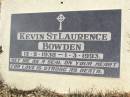 
Kevin St Laurence BOWDEN,
13-9-1938 - 1-3-1993;
Woodlands cemetery, Marburg, Ipswich
