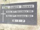 
Leo James BEIRNE,
born 16 Nov 1915 died 10 Dec 1984;
Woodlands cemetery, Marburg, Ipswich
