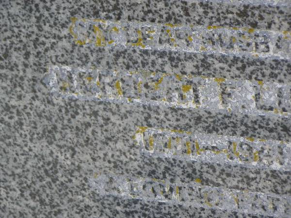 Herbert F. LUCHT,  | husband father,  | 1901 - 1941;  | Meringandan cemetery, Rosalie Shire  | 