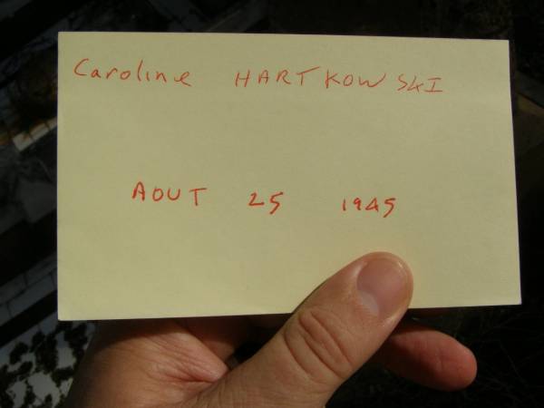 Caroline BARTKOWSKI,  | died 25? Aug? 1946;  | Frederick BARTKOWSKI,  | born Prussia Germany 14 Feb 1863,  | died 27 Dec 1937 in 73rd year;  | Meringandan cemetery, Rosalie Shire  | 