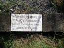 
Grace ROBERTS,
died 13 Jan 1913 aged 6 years;
Milbong General Cemetery, Boonah Shire
