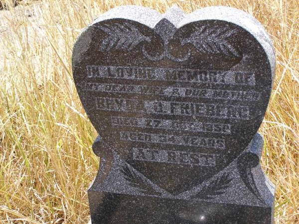 Bryda O. FRIEBERG,  | wife mother,  | died 27 Oct 1950 aged 34 years;  | Milbong St Luke's Lutheran cemetery, Boonah Shire  | 